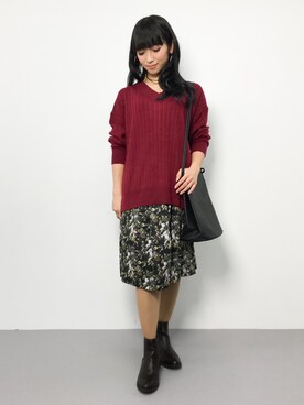 ᴵᴷᴱᴺᴼᴿᴵ५✍⋆*さん(レディース・153cm)の冬コーディネート