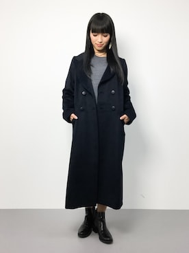 「SPIRALGIRL（スパイラルガール）のアイテム（チェスターコート）」を使った、ᴵᴷᴱᴺᴼᴿᴵ५✍⋆*さん（レディース・153cm）の冬コーディネート
