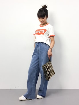 「ORANGE TAB（オレンジタブ）のアイテム」を使った、ᴵᴷᴱᴺᴼᴿᴵ५✍⋆*さん（レディース・153cm）の春コーディネート
