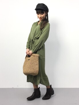 「ペーパートート」｜ᴵᴷᴱᴺᴼᴿᴵ५✍⋆*さん（レディース・153cm）の春コーディネート