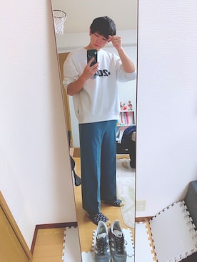 「看護学生」｜れもんさん（メンズ・187cm）の秋コーディネート