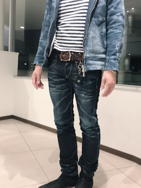 「DELAY by Win & Sons（ディレイバイウィンアンドサンズ）のアイテム」を使った、つばささん（メンズ・171cm）の冬コーディネート