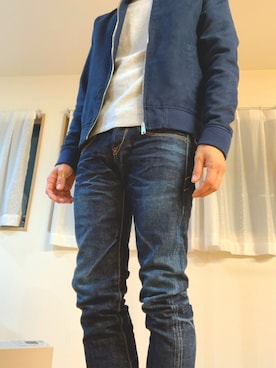 「CIAOPANIC TYPY（チャオパニックティピー）のアイテム（MA-1）」を使った、つばささん（メンズ・171cm）の冬コーディネート