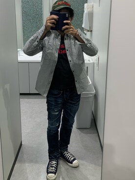 「DeeTA（ディーティーエー）のアイテム」を使った、つばささん（メンズ・171cm）の春コーディネート