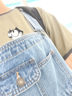 「Avail（アベイル）のアイテム（サロペット/オーバーオール）」を使った、민さん（レディース・155cm）の春コーディネート