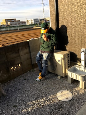 「POLO RALPH LAUREN（ポロ ラルフ ローレン）のフリース フルジップ フーディ（パーカー）」を使った、shaboochyさん（メンズ・171cm）の冬コーディネート