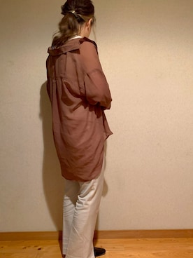 「お仕事スタイル」｜「アイテム（スラックス）」を使った、nozomiさん（レディース・156cm）の夏コーディネート