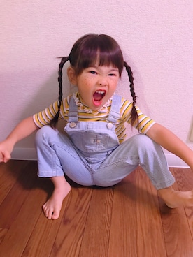 「チャッキー」｜めいまーさん（キッズ・80cm）の秋コーディネート