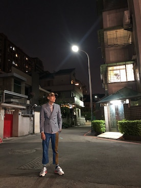 「CDG（シーディージー）のアイテム（パンツ）」を使った、DAさん（メンズ・173cm）の秋コーディネート