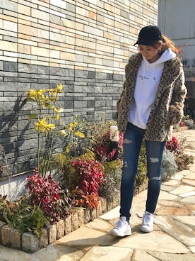 「コーデュロイキャップ」｜ちぴょんさん（レディース・162cm）の冬コーディネート