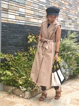 「BALENCIAGA」｜「アイテム（キャスケット）」を使った、ちぴょんさん（レディース・162cm）の秋コーディネート