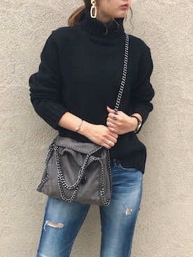 「INASTUDIOS（イーナストゥディオス）のアイテム（アクセサリー）」を使った、ちぴょんさん（レディース・162cm）の秋コーディネート