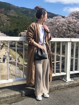 「Ungrid（アングリッド）のアイテム（ピアス（両耳用））」を使った、ちぴょんさん（レディース・162cm）の春コーディネート