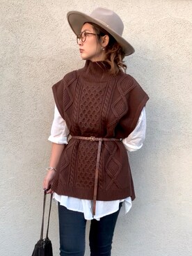 ちぴょんさん（レディース・162cm）の秋コーディネート