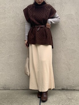 ちぴょんさん(レディース・162cm)の冬コーディネート