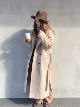 「SESTO（セスト）のストレッチフィットソックスブーツ（ブーツ）」を使った、ちぴょんさん（レディース・162cm）の冬コーディネート