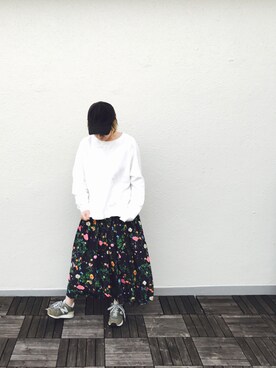 「NOISE MAKER（ノイズメーカー）のアイテム（帽子）」を使った、Ayao(中年ニスタ)さん（レディース・163cm）の春コーディネート