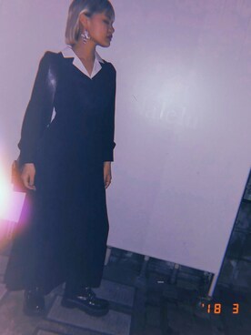 「アイテム（ピアス（両耳用））」を使った、Erina Maruyamaさん（レディース・155cm・20代）の春コーディネート