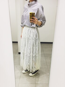 「A part by（アパートバイ）のアイテム（シャツワンピース）」を使った、ａｉｋoさん（レディース・156cm）の春コーディネート