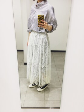 「A part by（アパートバイ）のアイテム（シャツワンピース）」を使った、ａｉｋoさん（レディース・156cm）の夏コーディネート