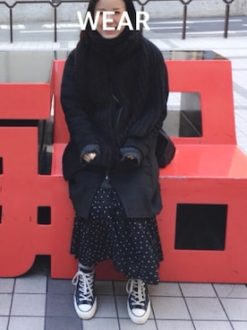 「LOWRYS FARM（ローリーズファーム）のアイテム（ムートンコート）」を使った、ａｉｋoさん（レディース・156cm）の冬コーディネート