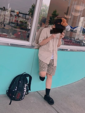 「Teva（テバ）のTeva / プラットフォーム ユニバーサル（サンダル）」を使った、napeさん（レディース・160cm）の夏コーディネート