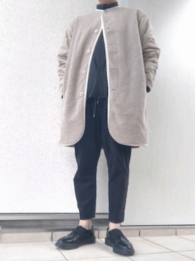 「WHITE LINE（ホワイトライン）のアイテム（ジャケット/アウター）」を使った、rawuさん（メンズ・167cm）の冬コーディネート