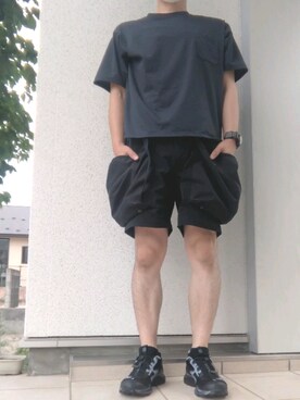 「TROVE（トローヴ）のアイテム（パンツ）」を使った、rawuさん（メンズ・167cm）の秋コーディネート