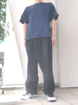 「TROVE（トローヴ）のアイテム（パンツ）」を使った、rawuさん（メンズ・167cm）の秋コーディネート