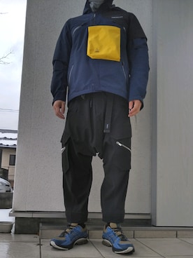 「ACRONYM（アクロニウム）のアイテム（ジャケット/アウター）」を使った、rawuさん（メンズ・167cm）の冬コーディネート