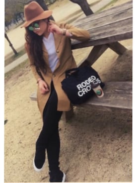 「BENETTON (UNITED COLORS OF BENETTON)（ベネトンユナイテッドカラーズオブベネトン）のアイテム（トレンチコート）」を使った、🌴Mさん（レディース・170cm）の冬コーディネート