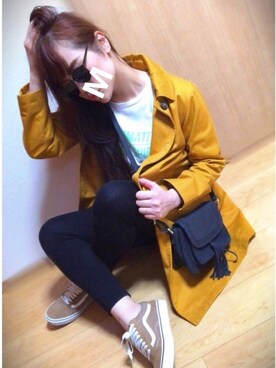 「平成最後のWEARISTAセンバツ」｜「アイテム（ステンカラーコート）」を使った、🌴Mさん（レディース・170cm）の春コーディネート