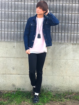 「Dr. Martens（ドクターマーチン）のDr.Martens (ドクターマーチン)/1461 3EYE GIBSON SHOES（その他シューズ）」を使った、ユウトさん（メンズ・177cm）の春コーディネート
