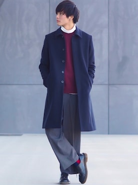 「Dr. Martens（ドクターマーチン）のDr.Martens (ドクターマーチン)/1461 3EYE GIBSON SHOES（その他シューズ）」を使った、ユウトさん（メンズ・177cm）の冬コーディネート