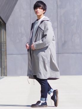 「Dr. Martens（ドクターマーチン）のDr.Martens (ドクターマーチン)/1461 3EYE GIBSON SHOES（その他シューズ）」を使った、ユウトさん（メンズ・177cm）の春コーディネート