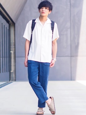 「CONNA DESIGN（コンナデザイン）のアイテム」を使った、ユウトさん（メンズ・177cm）の春コーディネート