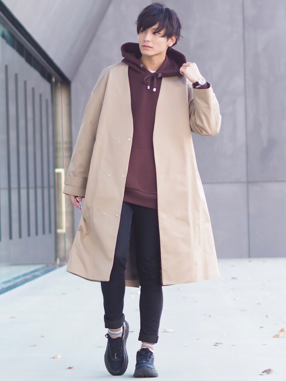 ユウト｜CASPER JOHNのノーカラージャケットを使ったコーディネート - WEAR