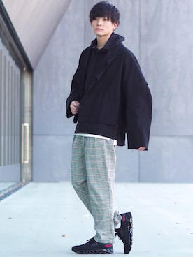 「not conventional」｜「アイテム（ジャケット/アウター）」を使った、ユウトさん（メンズ・177cm）の冬コーディネート