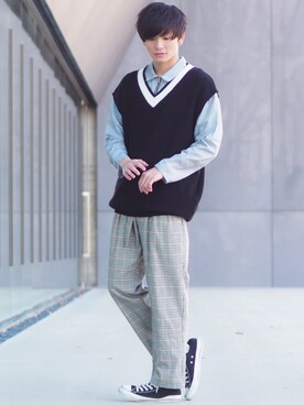 ユウトさん（メンズ・177cm）の春コーディネート