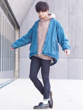 「平成最後のWEARISTAセンバツ」｜「アイテム（デニムジャケット）」を使った、ユウトさん（メンズ・177cm）の春コーディネート