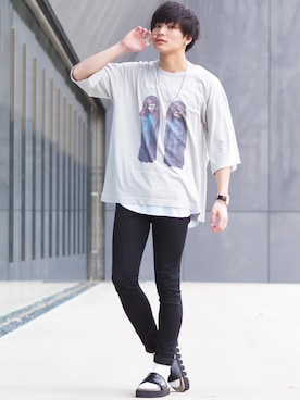 「シャリーフ(SHAREEF)」｜「アイテム（アクセサリー）」を使った、ユウトさん（メンズ・177cm）の夏コーディネート