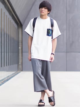 「Wilt（ウィルト）のアイテム」を使った、ユウトさん（メンズ・177cm）の夏コーディネート