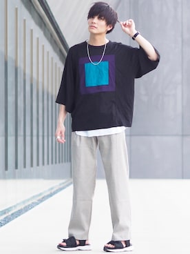 「シャリーフ(SHAREEF)」｜「アイテム（アクセサリー）」を使った、ユウトさん（メンズ・178cm）の夏コーディネート