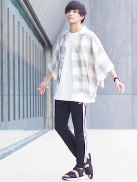 「ANITYA（アニティア）のアイテム」を使った、ユウトさん（メンズ・177cm）の夏コーディネート