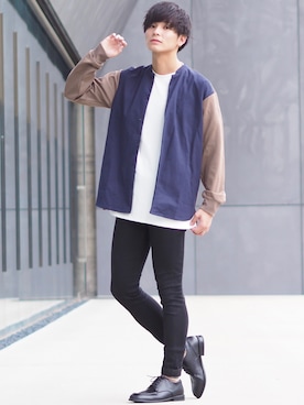 「Wilt（ウィルト）のアイテム」を使った、ユウトさん（メンズ・177cm）の秋コーディネート