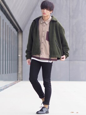 「order（オーダー）のアイテム（ジャケット/アウター）」を使った、ユウトさん（メンズ・177cm）の冬コーディネート
