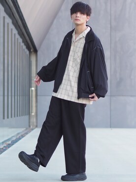 「Herden（ハーデン）のアイテム（その他アウター）」を使った、ユウトさん（メンズ・177cm）の冬コーディネート