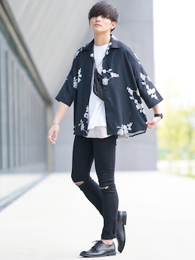 「UNCUT BOUND The Standard（アンカットバウンドザスタンダード）のアイテム」を使った、ユウトさん（メンズ・177cm）の夏コーディネート