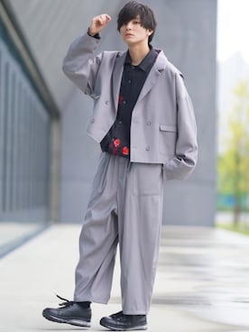 「アイテム（テーラードジャケット）」を使った、ユウトさん（メンズ・177cm・20代）の秋コーディネート