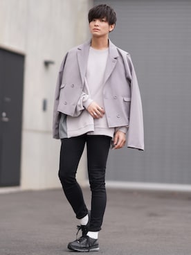 「アイテム（テーラードジャケット）」を使った、ユウトさん（メンズ・177cm・20代）の秋コーディネート